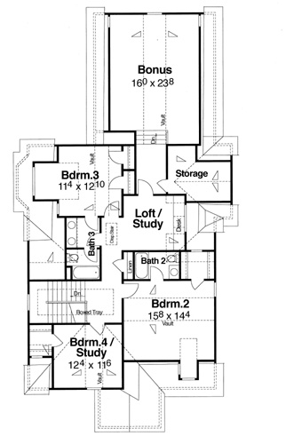 Second Floor image of Fairfax House Plan